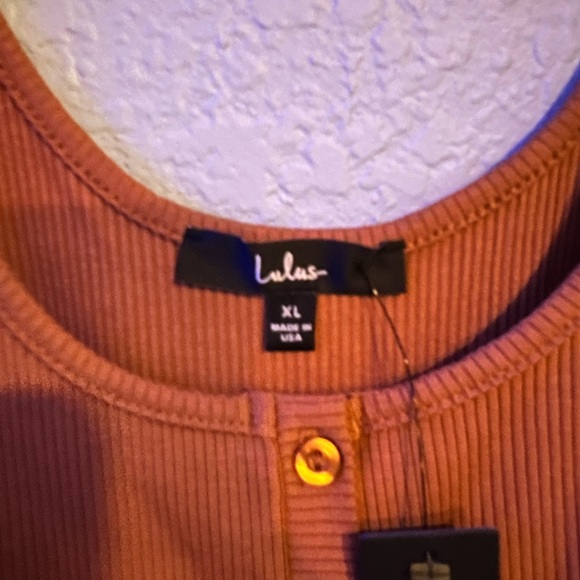 Shapin' Up Camel Ribbed Bodycon Mini Dress XL - Picture 6 of 7